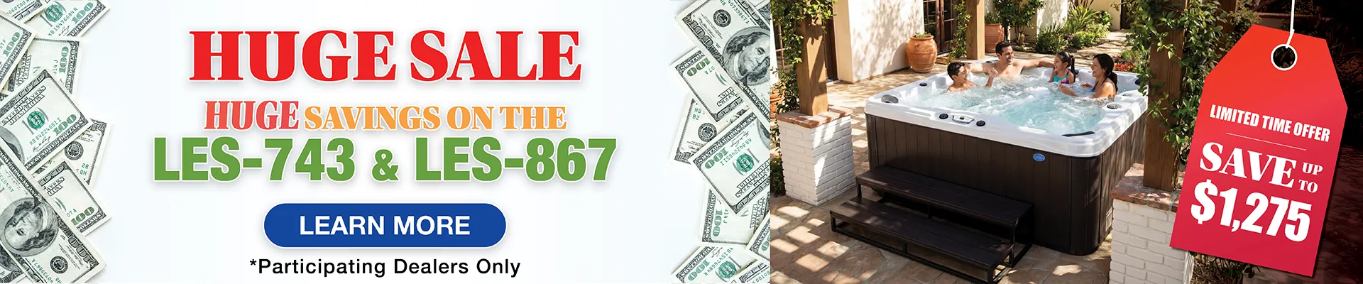 Calspas hot tub being used in a family setting - Chicopee